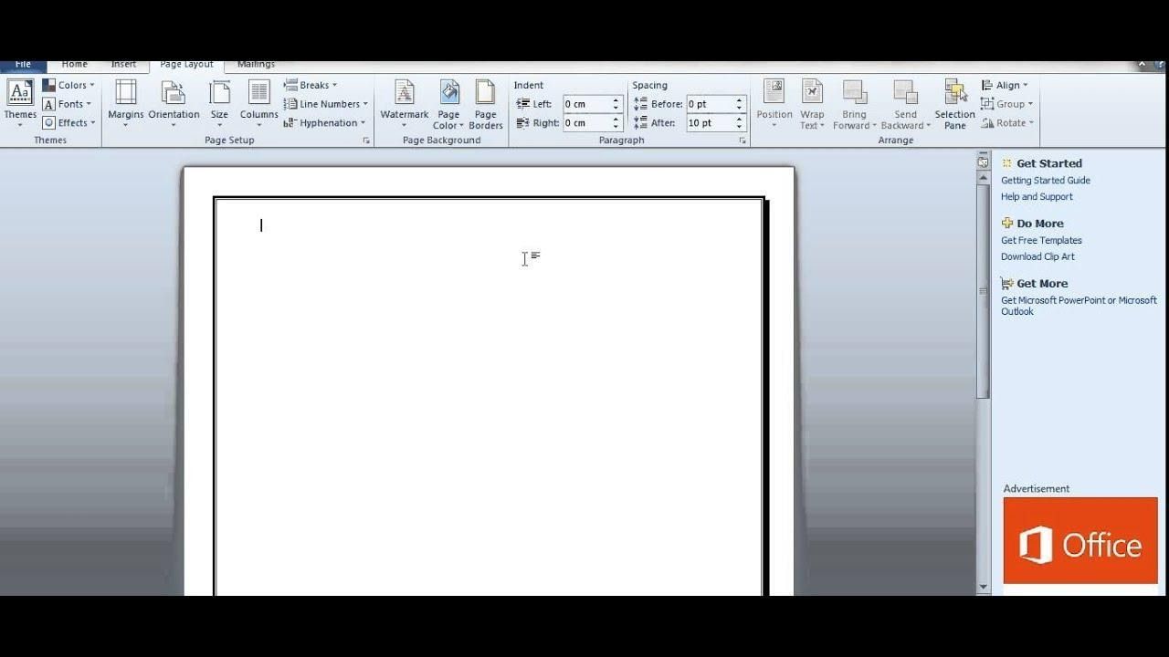 How To Print 1 Inch Border In Word